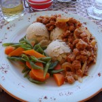 soy-chunks-dumplings-and-steamed-veggies